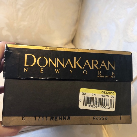 Donna Karan red suede sling backs - Picture 7 of 8